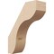 Ekena Millwork 5-inch W x 14-inch D x 18-inch H Stanfield Rough Cedar Woodgrain TimberThane Knee Brace, Primed BRCUR05X14X18STARCPR - alternate 1